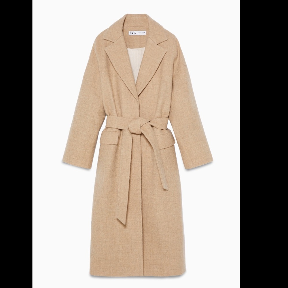 Zara Limited Edition Belted Wool Coat